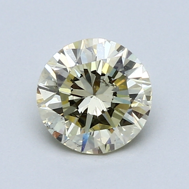1.00 ct Round Natural Diamond : Fancy Light Yellow / SI1