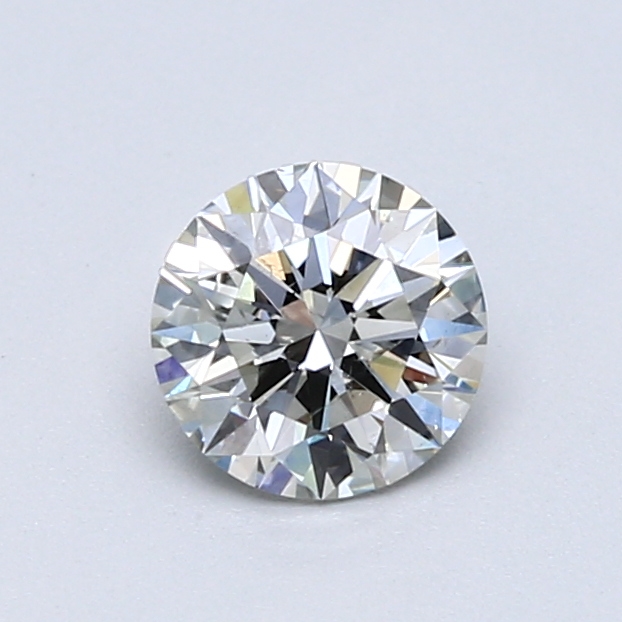 0.70 ct Round Natural Diamond : Very Light Green / SI1